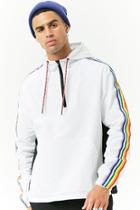 Forever21 Rainbow-striped Hooded Anorak