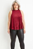 Forever21 Plus Faux Suede Top