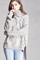 Forever21 Marled High-low Sweater