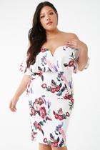 Forever21 Plus Size Off-the-shoulder Floral Mini Dress