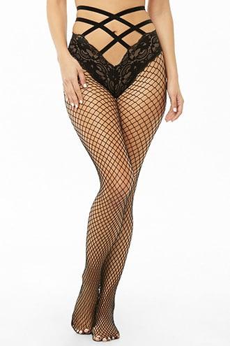 Forever21 Leg Avenue Strappy Industrial Net Pantyhose