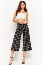 Forever21 Grid Print Culottes