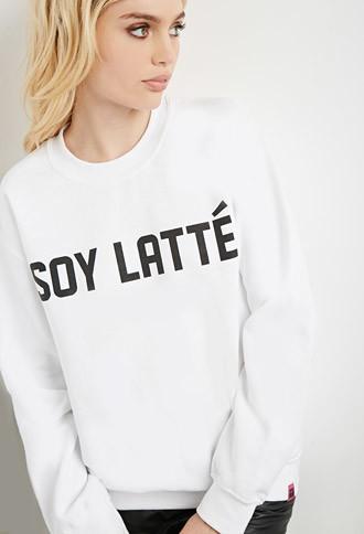 Forever21 Married To The Mob Soy Latte Sweatshirt