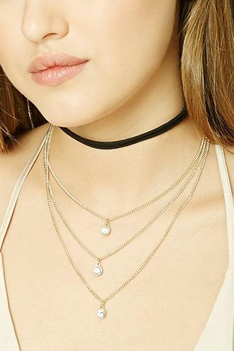 Forever21 Layered Choker Necklace Set