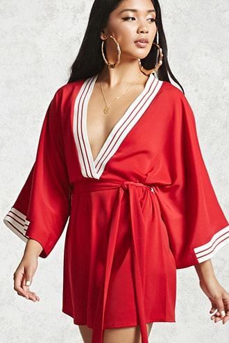 Forever21 Striped-trim Tunic