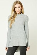 Forever21 High-low Fleece Tunic