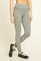 Forever21 Women's  Charcoal Active High-waisted Leggings