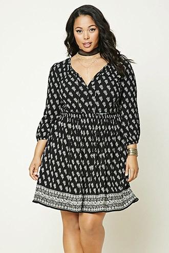 Forever21 Plus Women's  Plus Size Bandana Print Dress