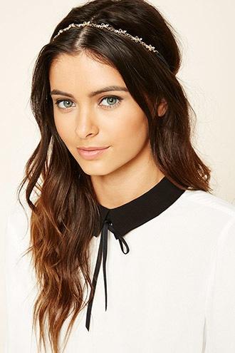 Forever21 Faux Gem Geo Headwrap