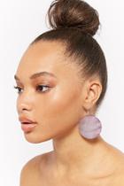 Forever21 Iridescent Circle Drop Earrings