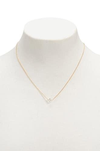 Forever21 Faux Crystal Geo Pendant Necklace