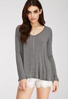 Forever21 Oversized Heathered Top
