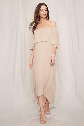 Forever21 Pretty By Rory Flounce Midi Dress