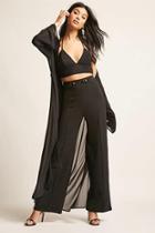 Forever21 High-rise Wide-leg Pants