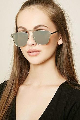 Forever21 Mirrored Cutout Sunglasses