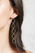 Forever21 Linked Hoop Drop Earrings