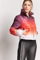 Forever21 Active Ombre Puffer Jacket