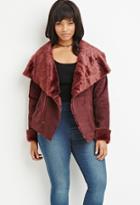 Forever21 Plus Women's  Plus Size Faux Fur-lined Coat