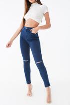 Forever21 High-rise Ripped Skinny Jeans