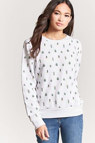 Forever21 Cactus Graphic Sweatshirt
