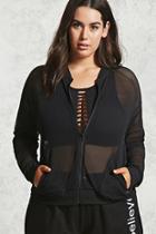 Forever21 Plus Size Sheer Mesh Jacket