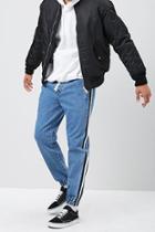 Forever21 Striped-trim Jogger Jeans