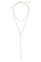 Forever21 Faux Pearl Drop Chain Necklace Set