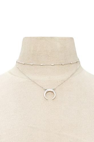Forever21 Layered Crescent Necklace