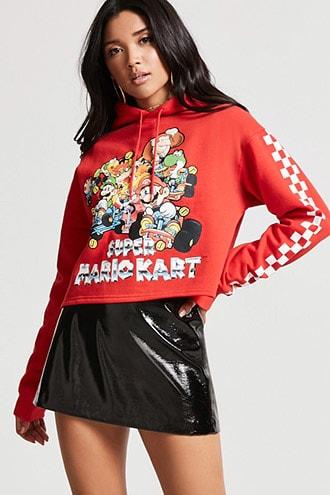 Forever21 Super Mario Kart Graphic Hoodie