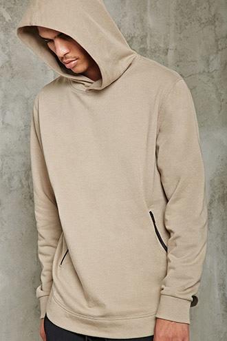 21 Men Men's Zip-pocket Hoodie