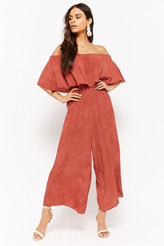 Forever21 Flounce Culotte Jumpsuit
