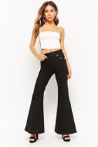 Forever21 Buttoned Flare Pants