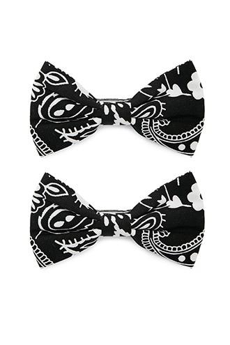 Forever21 Bandana Bow Hair Clips