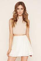 Forever21 Circle-patterned Lace Skirt