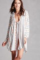 Forever21 Velzera Abstract Tie-front Dress