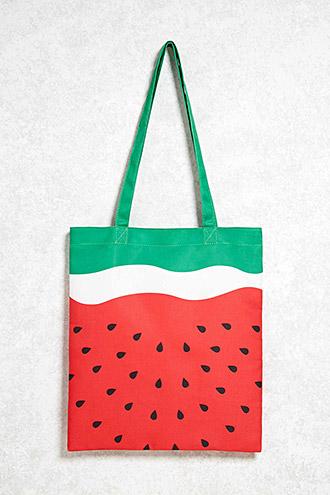 Forever21 Watermelon Print Tote Bag