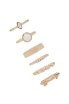Forever21 Faux Stone Arrow Ring Set