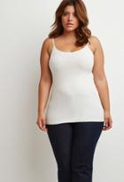 Forever21 Plus Women's  French Vanilla Plus Size Classic Knit Cami