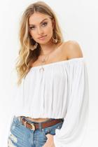 Forever21 Shirred Off-the-shoulder Top