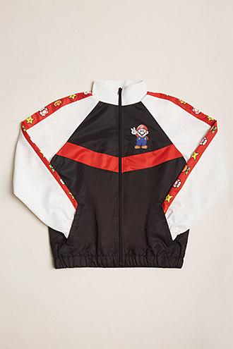 Forever21 Nintendo Colorblock Windbreaker