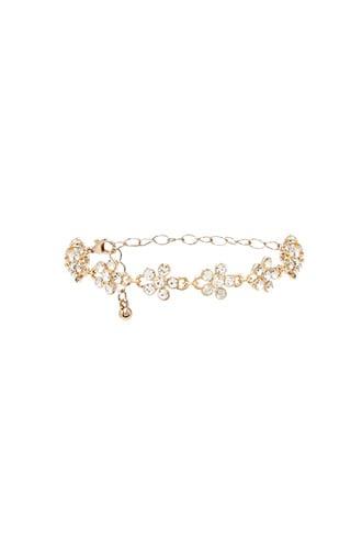 Forever21 Faux Crystal Flower Bracelet