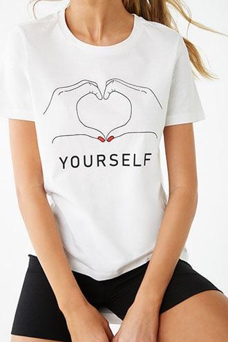 Forever21 Vero Moda Love Yourself Graphic Tee