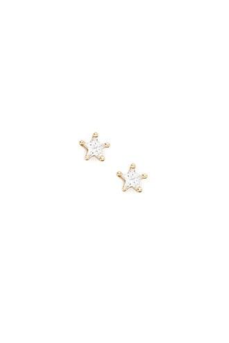 Forever21 Cz Stone Star Stud Earrings