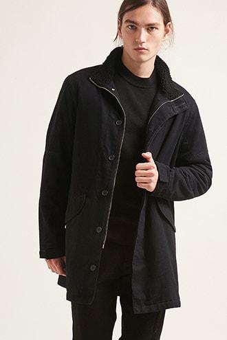 Forever21 Faux Shearling Parka Jacket