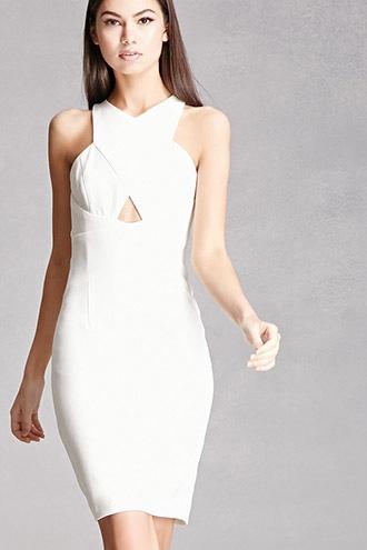 Forever21 Soieblu Crisscross Halter Dress