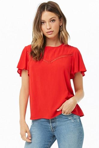 Forever21 Lace-trim Top