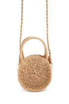 Forever21 Round Wicker Satchel