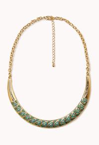 Forever21 Geo Bib Necklace