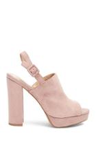 Forever21 Faux Suede Slingbacks