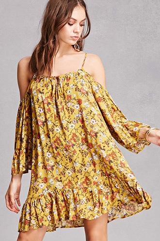 Forever21 Filtre Open-shoulder Dress